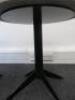 2 x Small Round Quartz Side Tables on Black Cast Base. Size H47 x Dia50cm - 4