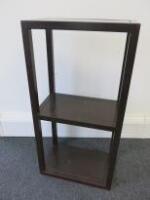 3 Tier Brown Box Metal Shelf Unit. Size H90 x W45 x D27