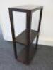 3 Tier Brown Box Metal Shelf Unit. Size H90 x W45 x D27 - 3
