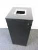 Black Wood Coffee Waste Station Disposal Bin Cupboard with Bin Inside. Size H90 x W40 x D45cm - 2