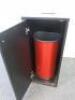 Black Wood Coffee Waste Station Disposal Bin Cupboard with Bin Inside. Size H90 x W40 x D45cm - 3