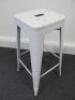 White Pressed Steel&nbsp;Stool