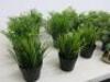 19 x Assorted Faux Plants. Approx Size 20-25cm - 2