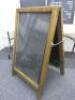 3 x Menu Chalk Boards. 1 x Fold Out, Double Sided, Free Standing Board & 2 x Wall Mounted - 2