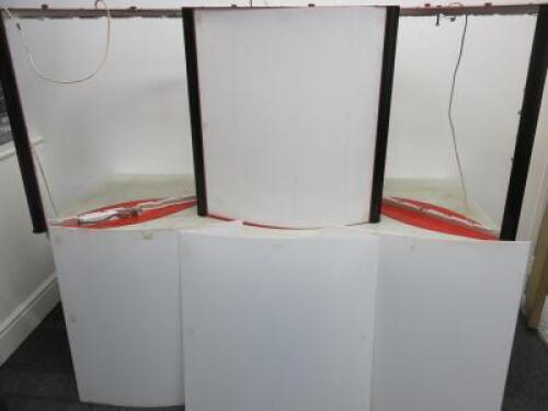 3 x Rotating Illuminated Menu Display's