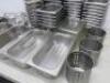 Assorted Quantity of Stainless Steel Bain Marie & Storage Pots with a Quantity of Lids (As Viewed) - 4