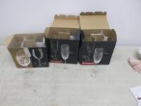 3 x Boxes of 6 Chef & Sommelier Glasses to Include: 2 x Boxes of Champagne Glasses & 1 x Box of Cabernet Wine Glasses