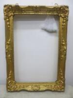 Gold Coloured, Double Sided, Fiberglass Hanging Picture Frame with Chains. Size H110 x W80 x D20cm