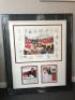 "Manchester United Memorabilia" - Framed & Glazed, Signed Lithograph Print 6 of 50 - 'A TEAM FOR ALL SEASONS'