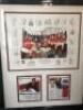 "Manchester United Memorabilia" - Framed & Glazed, Signed Lithograph Print 6 of 50 - 'A TEAM FOR ALL SEASONS' - 2