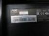 2 x AOC 24" LCD Monitor, Model M2470SWH. No Stands - 4