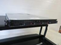 HP Proliant DL360 G3 Rack Mounted Server. 2 x Intel CPU @ 2.8GHz, 4GB RAM, Serial Number JO3TLGP11H (No HDD)