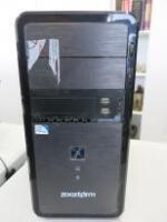 Zoostorm PC, Running Windows 7 Home Premium. Intel Pentium, CPU G3220 @ 3.00Ghz, 8GB RAM, 931GB HDD.