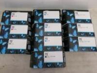 10 x HP DesignJet 72 Ink Cartridges to Include: 3 x Cyan, 2 x Magenta, 3 x Photo Black, 1 x Matte Black & 1 x Gray