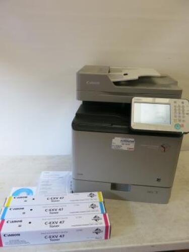 Canon image Runner Advance Colour Printer, Model C350i. Comes with Starter Guide, Discs, & 3 x Canon C- EXV47 Coloured Toners