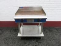 Blue Seal Evolution Electric Griddle with Robust Stainless Steel Leg Stand, 3 Phase Electric 415v. Size H110 x D80 x W90cm