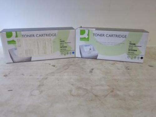 2 x Q Connect Toner Cartridge, INC; 1 x Cyan1 x Black