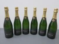 6 x Bottles of Jean Paul Deville Champagne, 75cl