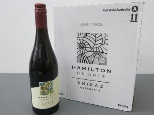 Box of 6 Hamilton Heights Shiraz 2018, 75cl