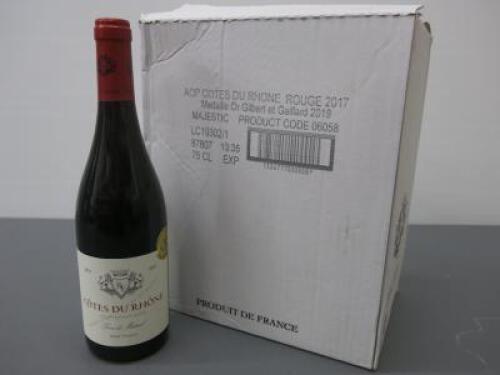 Box of 6 Remy Ferbras Cotes Du Rhone 2017, 75cl