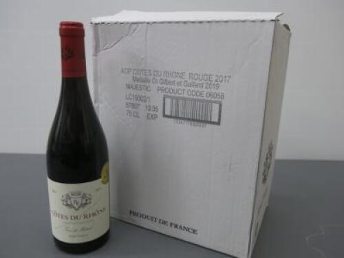 Box of 6 Remy Ferbras Cotes Du Rhone 2017, 75cl