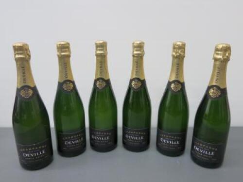 6 x Bottles of Jean Paul Deville Champagne, 75cl