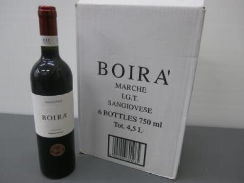 Box of 6 Sangiovese Boira 2017, 75cl