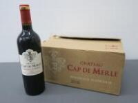 Box of 6 Chateau Cap De Merle Bordeaux Superieur 2106, 75cl