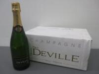 Box of 6 Bottles of Jean Paul Deville Champagne, 75cl