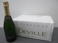 Box of 6 Bottles of Jean Paul Deville Champagne, 75cl