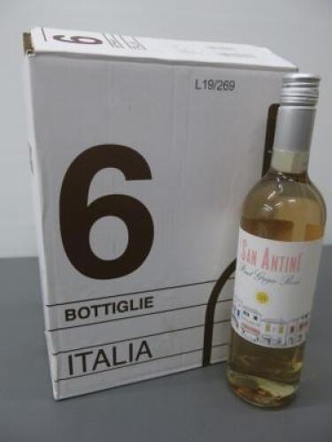 Box of 6 Bottles of San Antini Pinot Grigio Rose 2019, 75cl