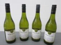 4 x Bottles of Berri Estates Unoaked Chardonnay 2017, 75cl