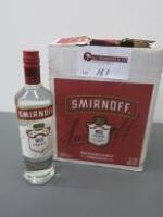 Case of 6 Bottles of Smirnoff Vodka, 70cl
