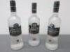 3 x Bottles of Russian Standard Vodka, 70cl