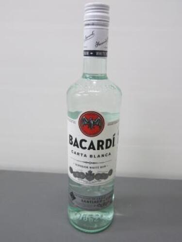 Bottle of Bacardi White Rum, 70cl