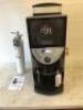 Aequator Swiss Made Rijo 42 Commercial Bean to Cup Touch Screen Coffee Machine. Model Brasil High Gloss Black, S/N 220949003. Comes with Key, Rijo 42 Water Filter & Instruction Manual