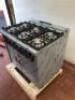 Boxed/New on Pallet - Lotus Commercial Catering 6 Ring Gas Range with 2 Door Oven, Model CFPB6-79G. Size H90cm x D70cm x W90cm. Comes with User Manual - 8