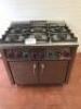 Lotus Commercial Catering 6 Ring Gas Range with 2 Door Oven, Model CFPB6-79G. Size H90cm x D70cm x W90cm. - 2