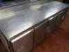 Furnotel 4 Door Refrigerated Counter Top Preparation Unit, Model GN4200TN. Size H90cm x W225cm x D70cm - 3