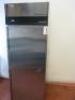 Foster Gastronorm 90 Stainless Steel Single Door Upright Fridge, Model GH600T. Size H197cm x W68cm x D80cm