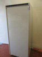 Polar White Single Door Upright Fridge, Model CD614. Size H189cm x W77cm x D70cm.Comes with Key