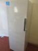 Beko White Single Door Upright Freezer, Model FP1617W. Size H170cm x W60cm x D65cm