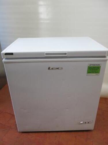 Lec Chest Freezer, Model CF150LW, Size H86cm x W77cm x D55cm
