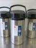 3 x EMSA President 3Lt Stainless Steel Pump Vacuum Jug - 2