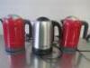 3 x Assorted Electric Kettles to Include: 2 x Kenwood & 1 x Russell Hobbs