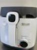 Delonghi Table Top Deep Fat Fryer, Model FS6055. Note: Crack to lid as pictured - 2
