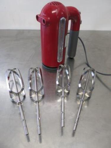 Kenwood kMix Hand Mixer in Red, Model HM79, Comes with Attachments