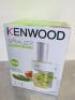 Boxed/New Kenwood Electric Spiralizer, Model FGP200WG