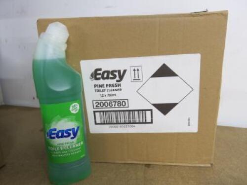 Box of 12 Easy Pine Fresh Toilet Cleaner 750ml