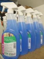 5 x Bottles of 750ml Clover Chemicals Bright Window, Mirror & Plastic Cleaner